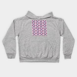 Purple Geometric Dots Kids Hoodie